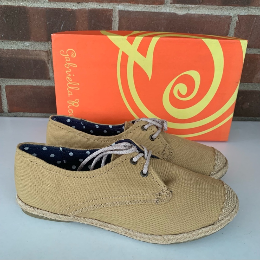 Gabriella Rocha Women's Amelia Tan Natural Wash Out Denim Shoes US 6.5 M NEW
